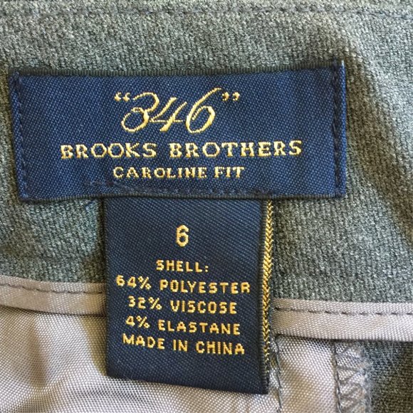 Women's Brooks Brothers Caroline Fit Gray Trouser - Picture 2 of 3